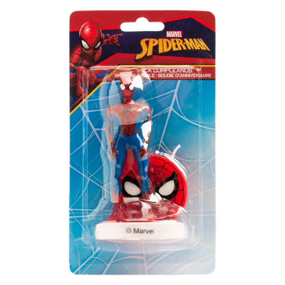 Tortová sviečka Spiderman 3D