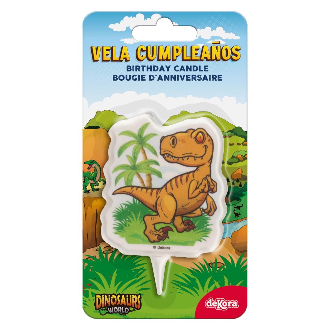 Tortová sviečka T-Rex 2D