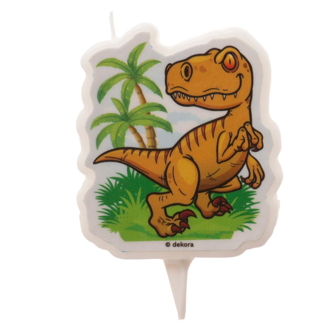 Tortová sviečka T-Rex 2D