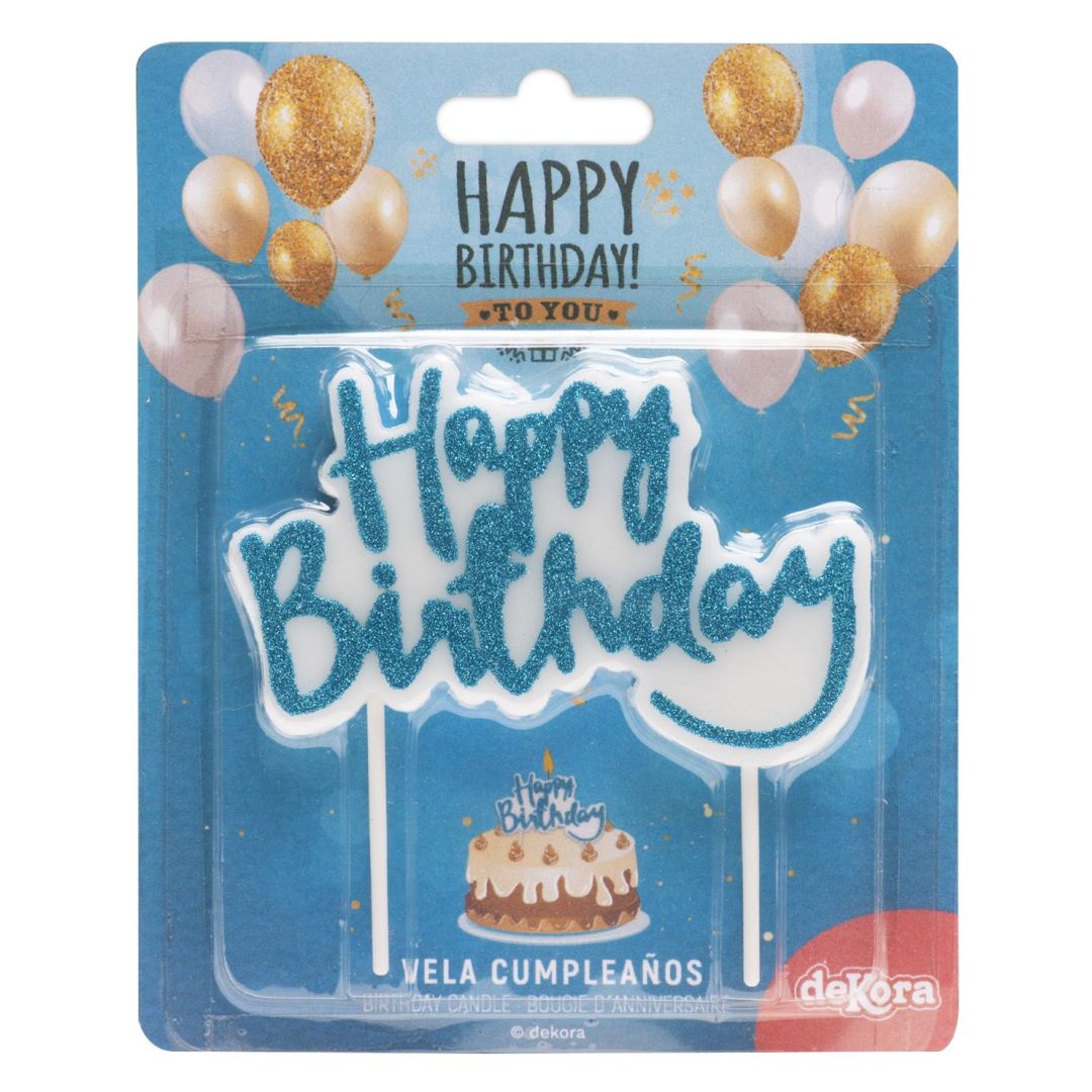 Tortová sviečka Happy Birthday 2D