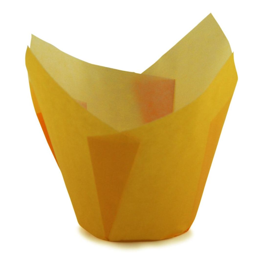 Košíčky na muffiny tulipánové žlté
