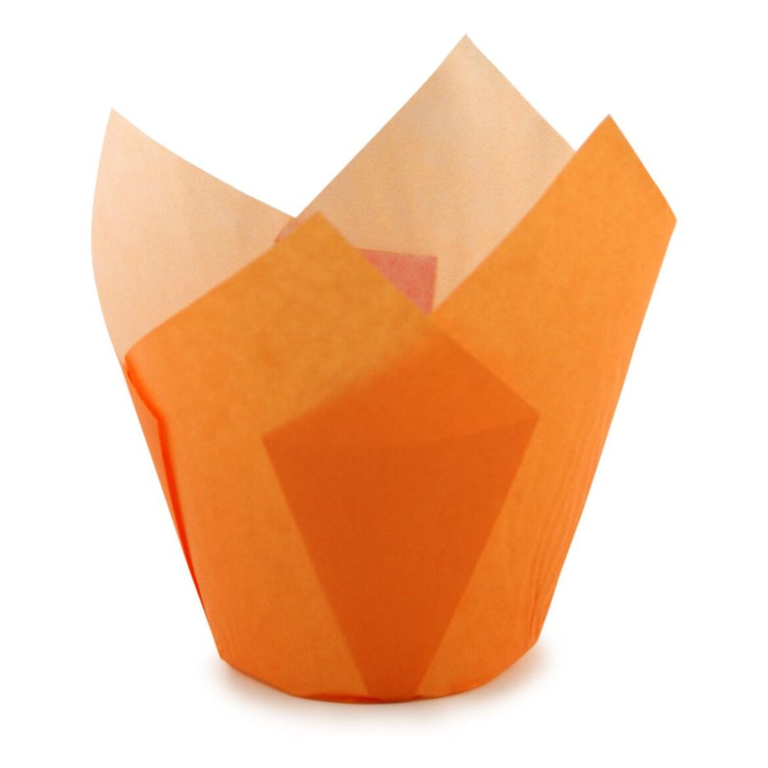 Košíčky na muffiny tulipánové oranžové