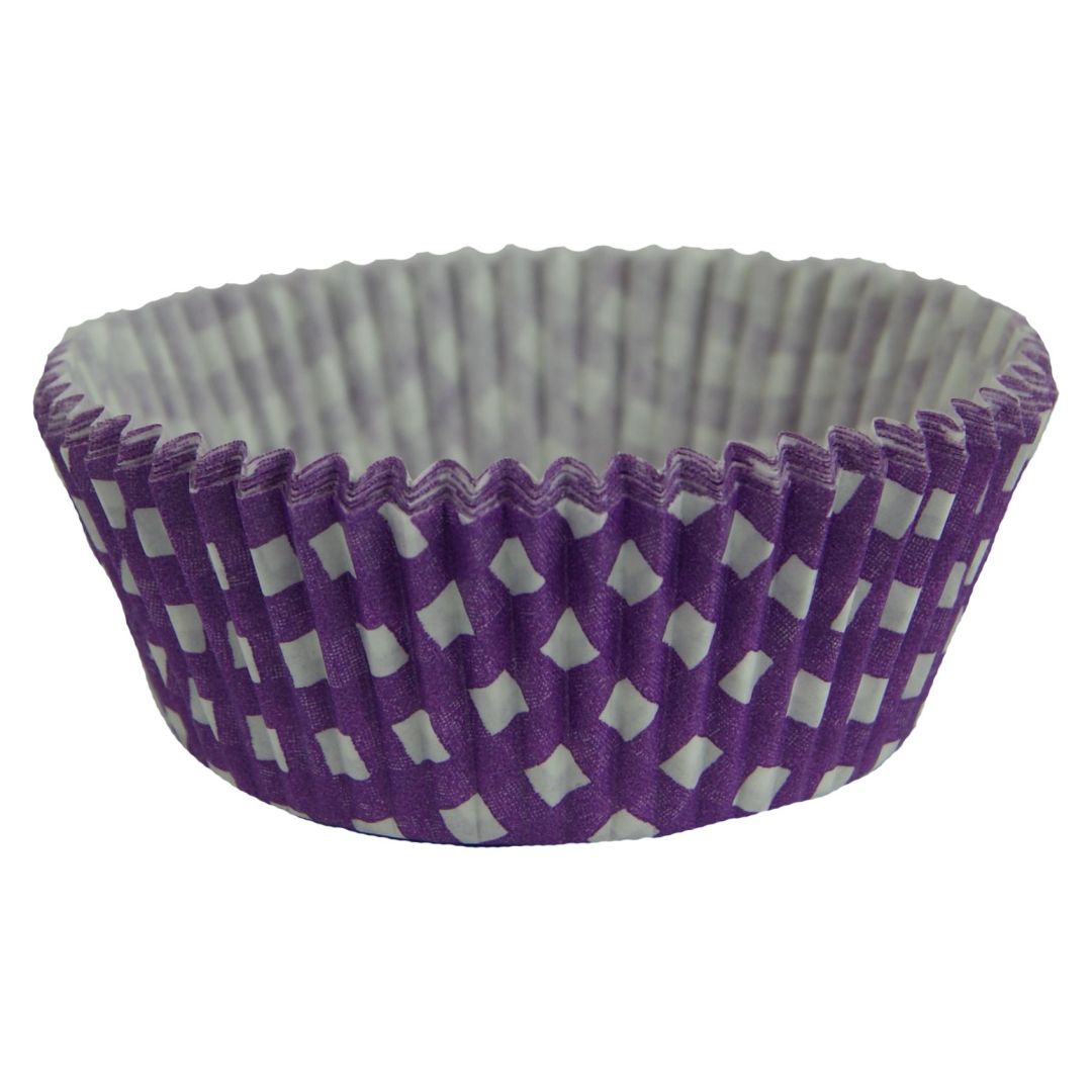 Košíčky na muffiny bielo-fialové
