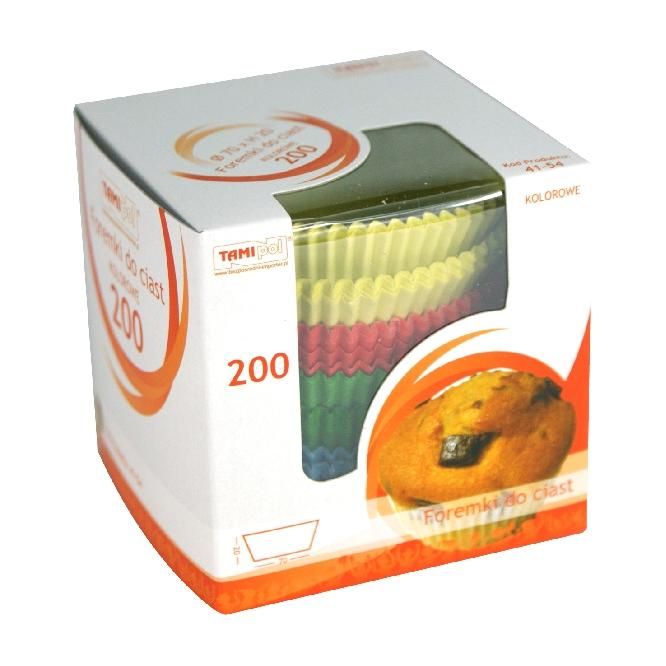 Košíčky na muffiny 70x20 mm mix farieb