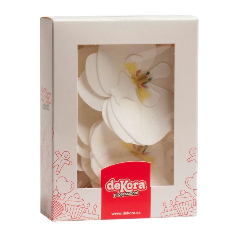 Oblátková orchidea biela - 10ks