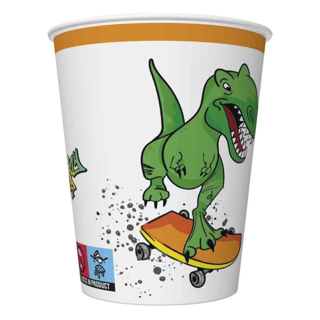 Papierové poháre Dinosaurus 250ml