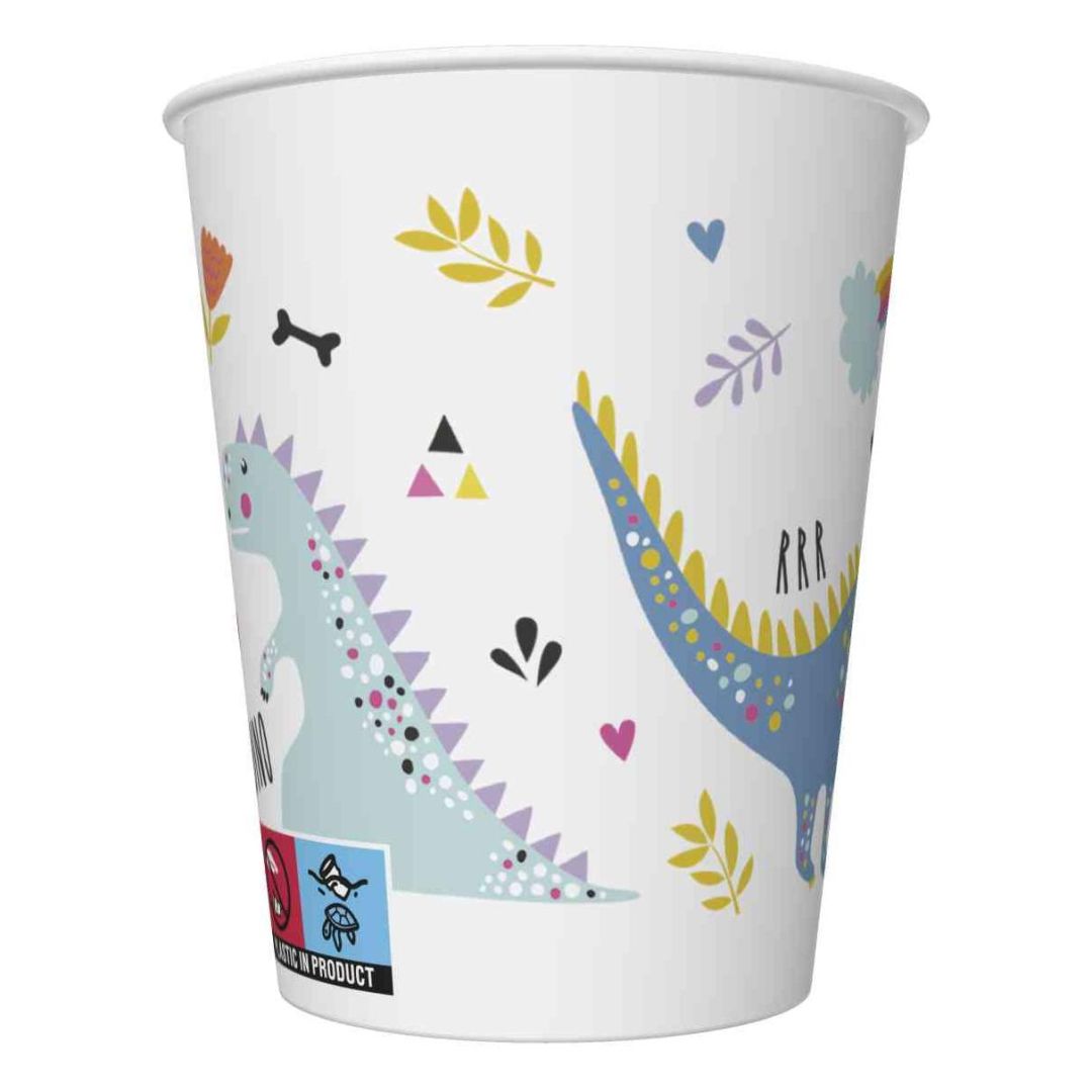 Papierové poháre Dinosaury 250ml