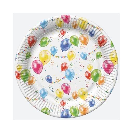 Papierové taniere Balóniky 22,7cm