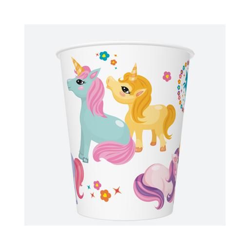 Papierové poháre Jednorožci 250ml