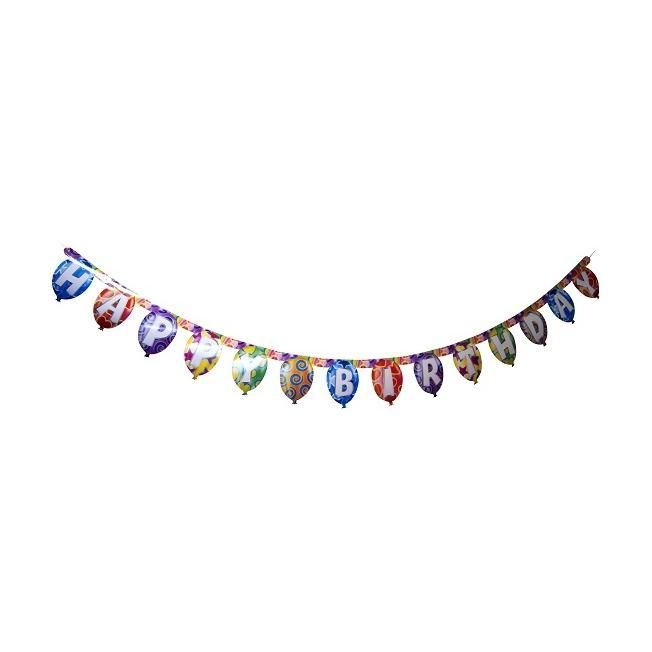 Banner Happy birthday balóniky