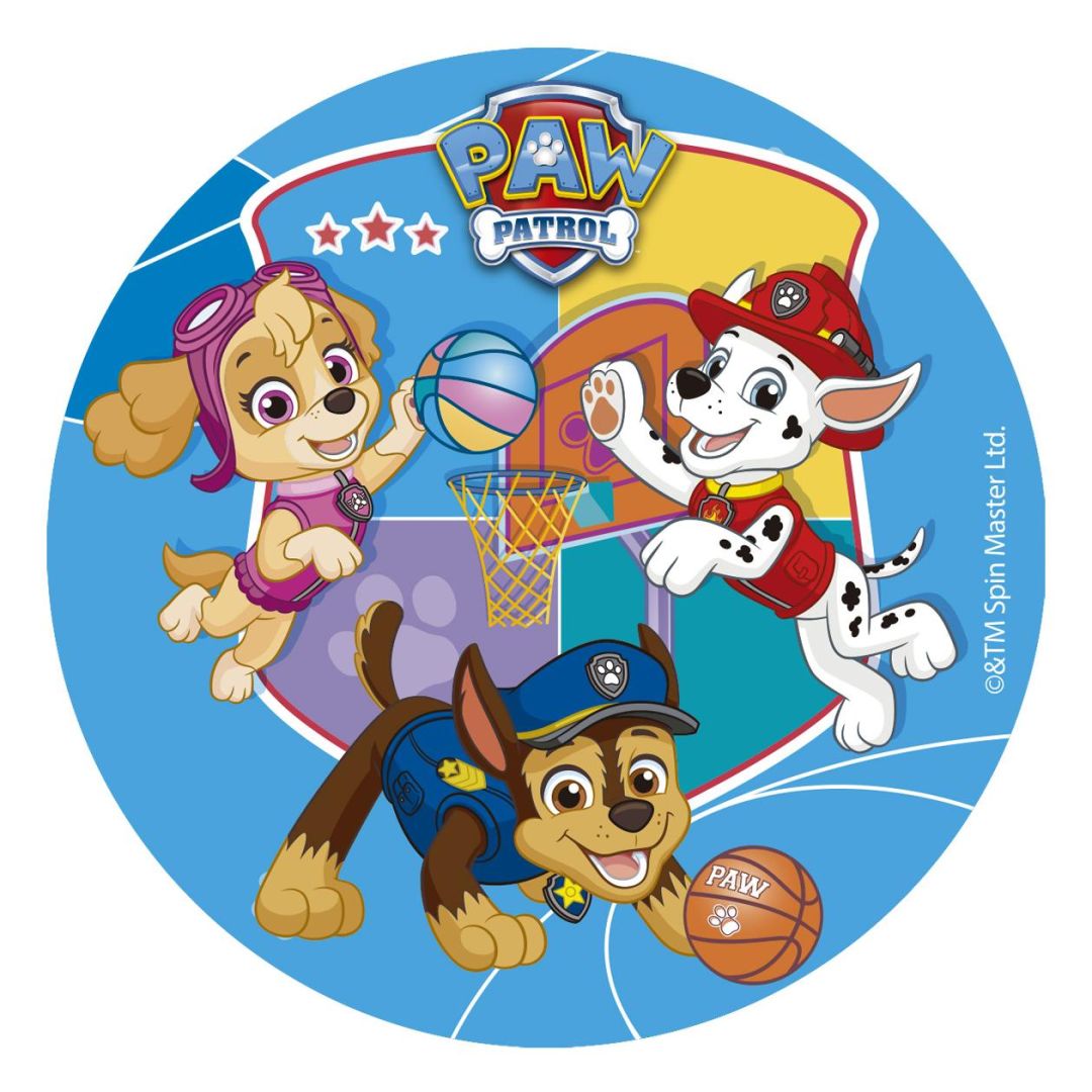 Jedlý papier Labková patrola basketbal