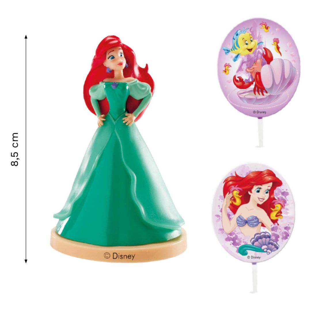 Sada dekorácií na tortu Ariel