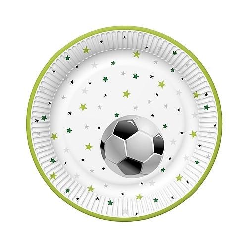 Papierové taniere Futbalová loptička, 18cm