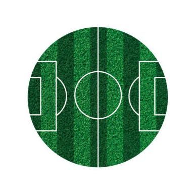 Jedlý papier Futbal 16 cm