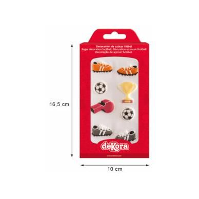 Sada cukrových dekorácií Futbal