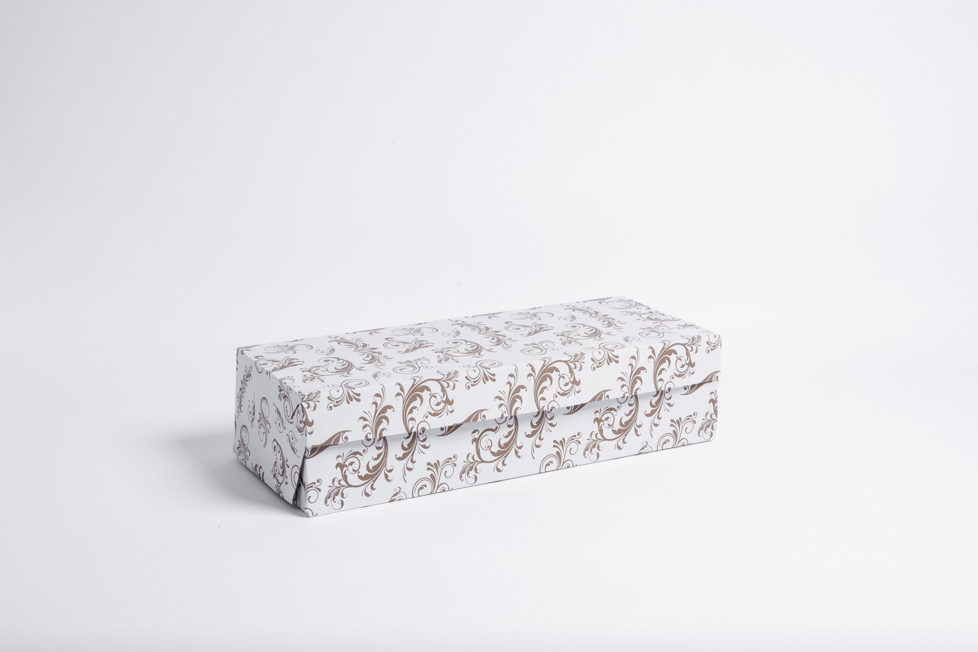 Zákusková krabica 40x16,5x10 cm ( REOK ) - biela, s potlačou