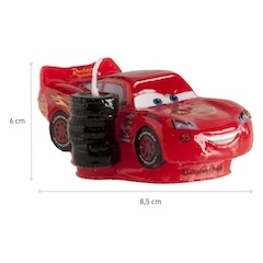 Tortová sviečka Blesk McQueen 3D