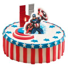Tortová sviečka Kapitán Amerika 2D Tortová sviečka Kapitán Amerika 2D