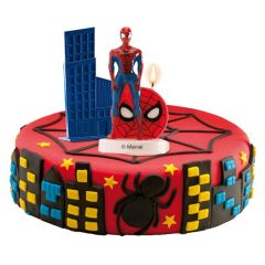 Tortová sviečka Spiderman 3D