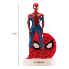 Tortová sviečka Spiderman 3D