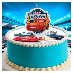 Tortová sviečka Blesk McQueen 2D Tortová sviečka Blesk McQueen 2D
