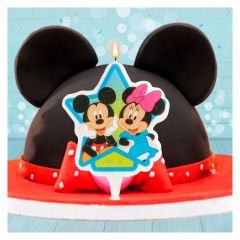 Tortová sviečka Mickey a Minnie 2D