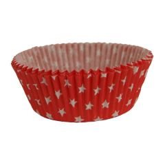 Košíčky na muffiny červené s hviezdičkami