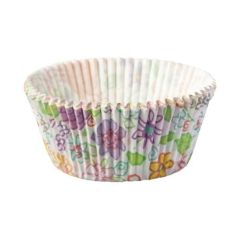 Košíčky na muffiny biele s kvietkami Košíčky na muffiny biele s kvietkami