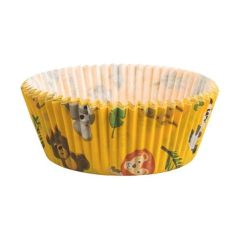 Košíčky na muffiny žlté so zvieratkami