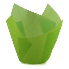 Košíčky na muffiny tulipánové zelené
