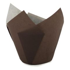 Košíčky na muffiny tulipánové hnedé