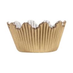 Košíčky na muffiny s vlnitým okrajom zlaté Košíčky na muffiny s vlnitým okrajom zlaté