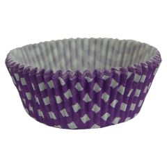 Košíčky na muffiny bielo-fialové