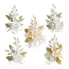 Zápichy biele kytičky Zápichy biele kytičky