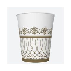 Papierové poháre Zlatý ornament 250ml