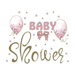 Papierové servítky Baby shower ružové