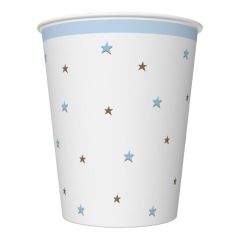 Papierové poháre Baby shower modré 250ml