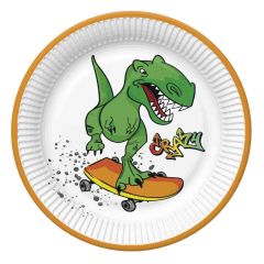 Papierové taniere Dinosaurus 22,7cm