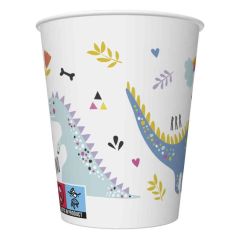 Papierové poháre Dinosaury 250ml