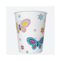 Papierové poháre Motýle 250ml
