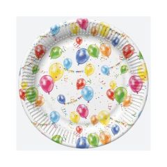 Papierové taniere Balóniky 22,7cm