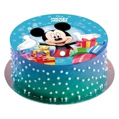 Jedlý papier Mickey s darčekmi