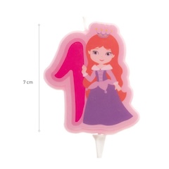 Tortové sviečky čísla - princezná Tortové sviečky čísla - princezná