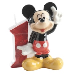 Tortové sviečky čísla - Mickey