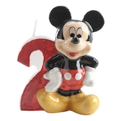 Tortové sviečky čísla - Mickey