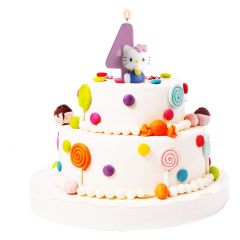 Tortová sviečka Hello Kitty 4 Tortová sviečka Hello Kitty 4