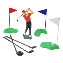 Sada dekorácií na tortu Golf