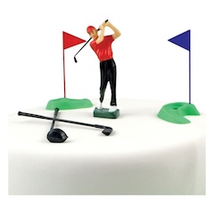 Sada dekorácií na tortu Golf