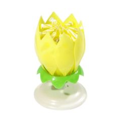 Hrajúca sviečka Žltý lotos Hrajúca sviečka Žltý lotos