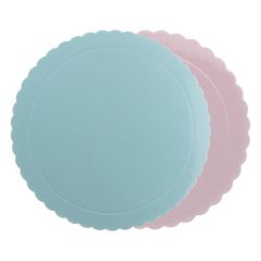 Papierový podnos ružový/modrý Ø 35cm Papierový podnos ružový/modrý Ø 35cm